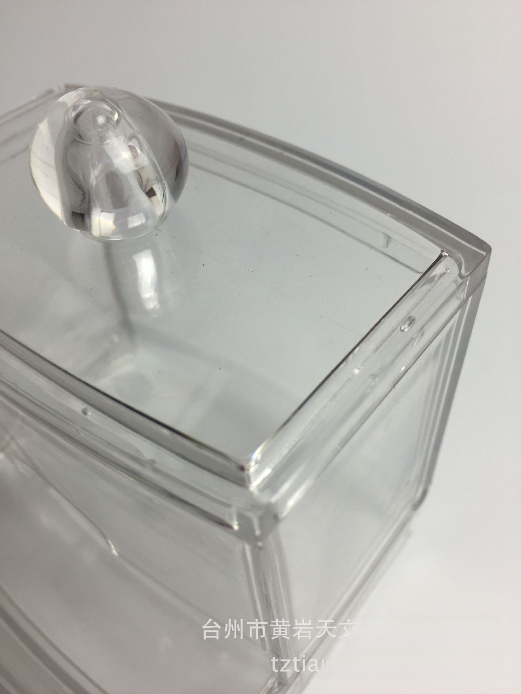 Transparent Acrylic Cotton Swab and Makeup Storage Box