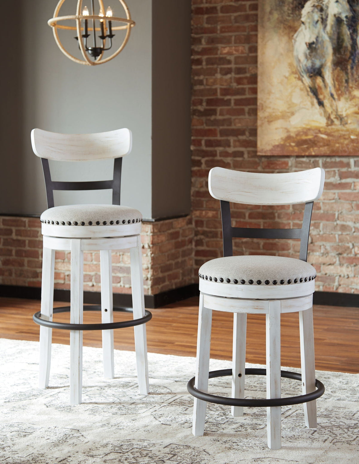 Valebeck - Full Back Swivel Stool