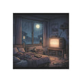 Rainy Bedroom | Square Magnet