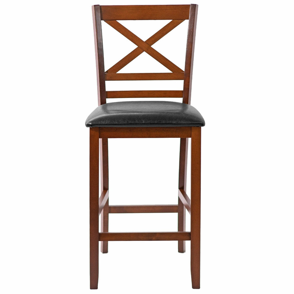 Counter Height Bar Stools 25 Inch - Set of 2 with PU Leather