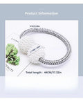 Concise Style Magnetic Curtain Tiebacks Pearl Ball Home Curtain Buckle European Decoration Weave Clips Rope Straps