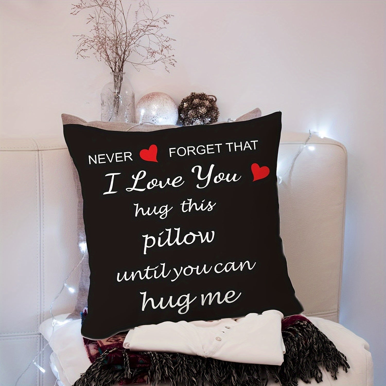 NNETM "I Love You" Hug Throw Pillow Cover