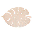 Stamped and hollowed out modern minimalist dining mat, leaf shaped minimalist dining mat, bowl mat