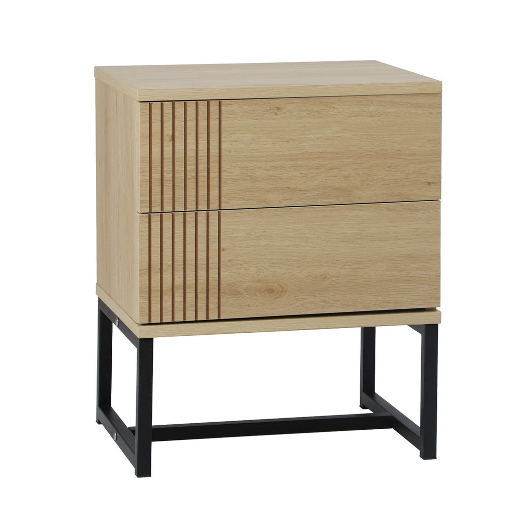 NNEED Set of 2 Bedside Tables Bedroom Metal