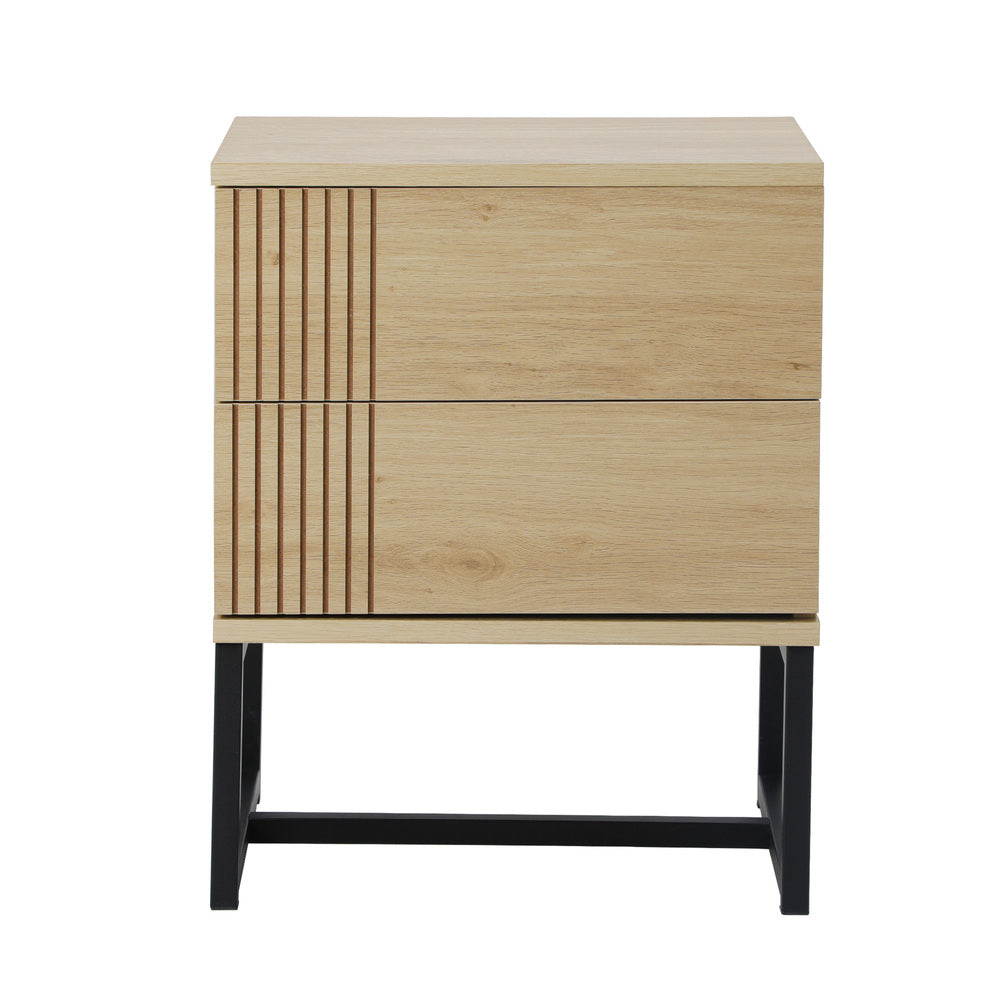 NNEED Set of 2 Bedside Tables Bedroom Metal