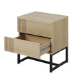 NNEED Set of 2 Bedside Tables Bedroom Metal