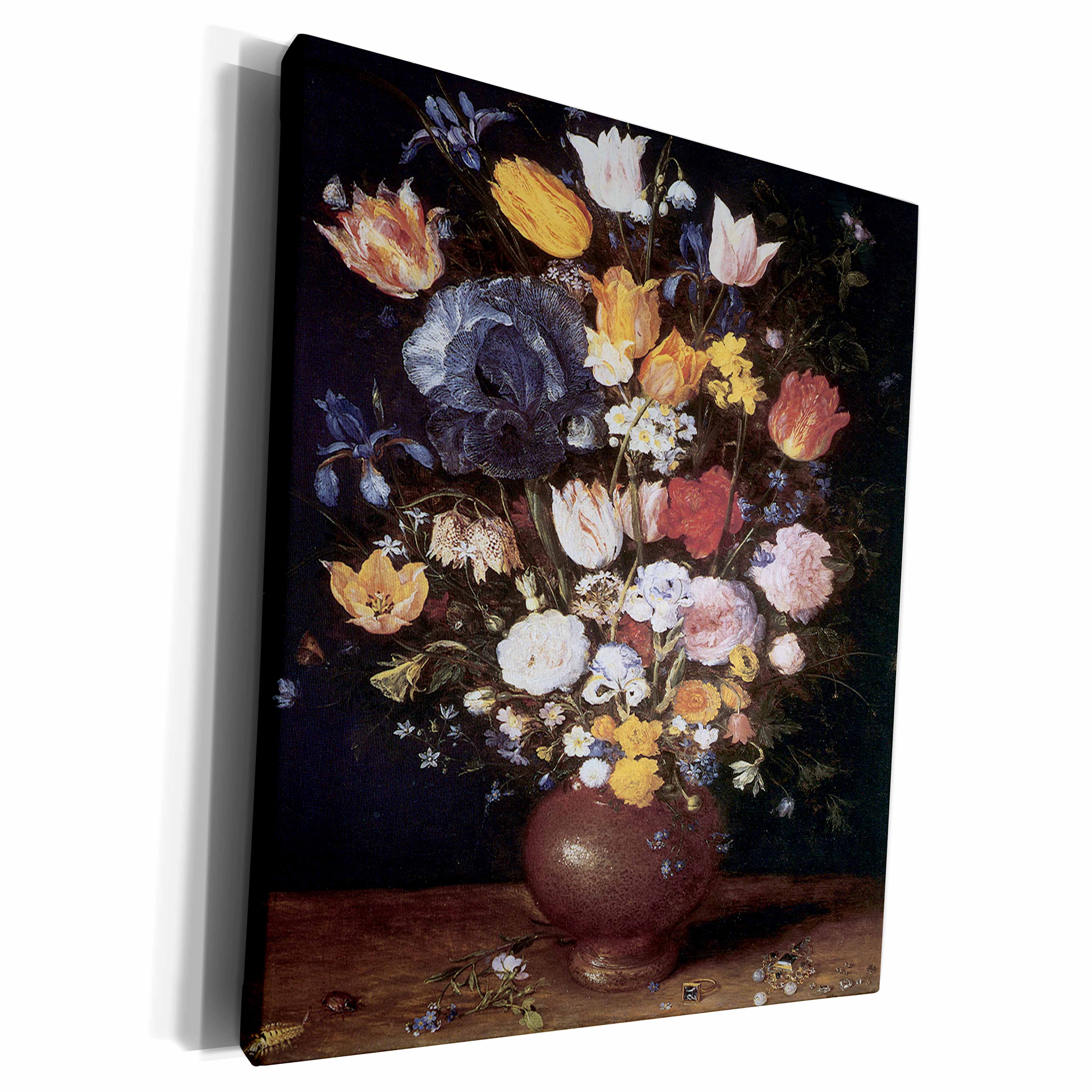 3dRose Vase of Flowers by Jan Brueghel The Elder - Museum Grade Canvas Wrap (cw_130137)