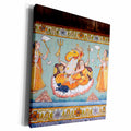 3dRose Mural painted on the wall, Mehrangarh Fort, Jodhpur,... - Museum Grade Canvas Wrap (cw_188254)