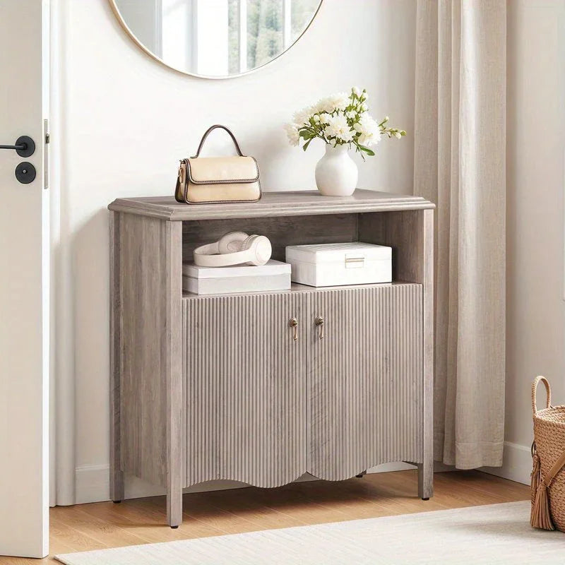 Console Table - Storage Gray