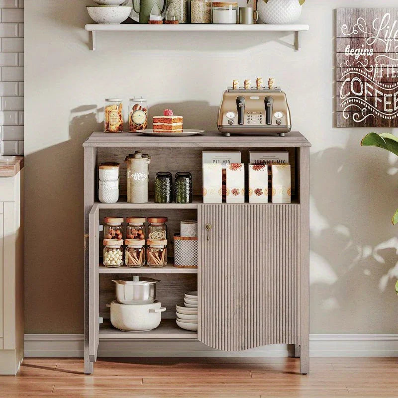 Console Table - Storage Gray