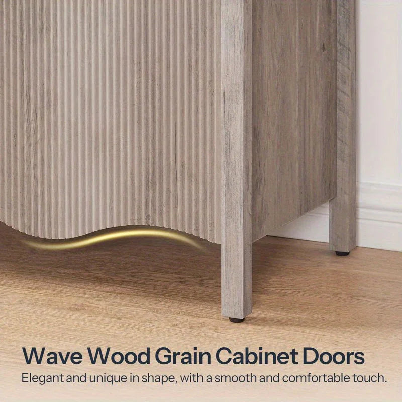 Console Table - Storage Gray