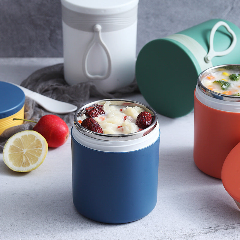 304 Stainless Steel Soup Cup Heat Preservation Sealing Portable Water Cup Lunch Box Student Lunch Box