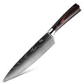 Chef's Knife Laser Pattern Western Cuisine Chef's Knife
