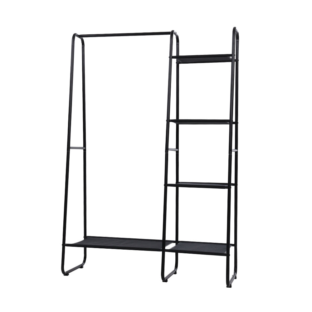 NNEDSZ Portable Clothes Rack Garment Hanging Stand Closet Storage Organiser Shelf Home
