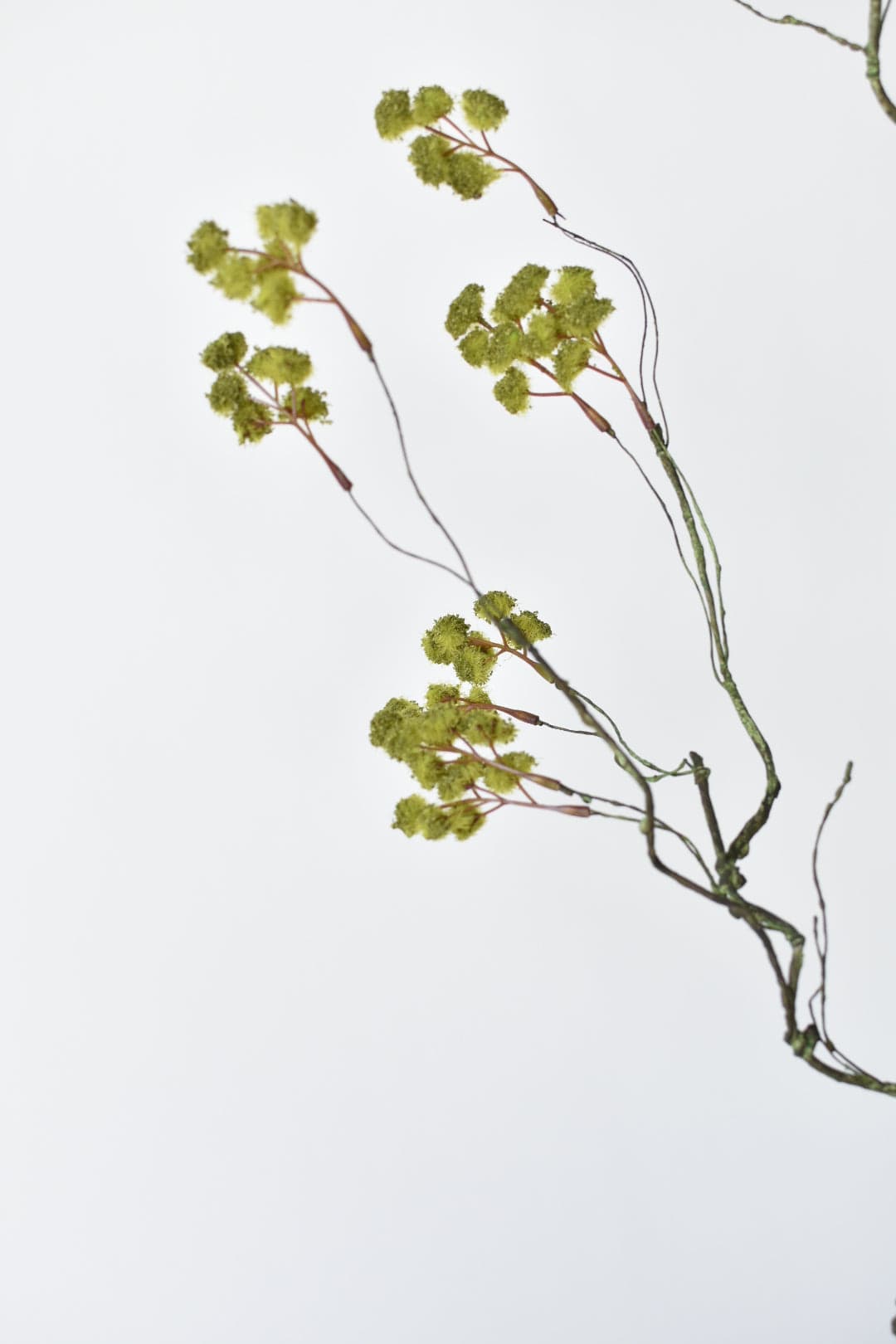 30" Faux Mini Fuzzy Blossom Branch