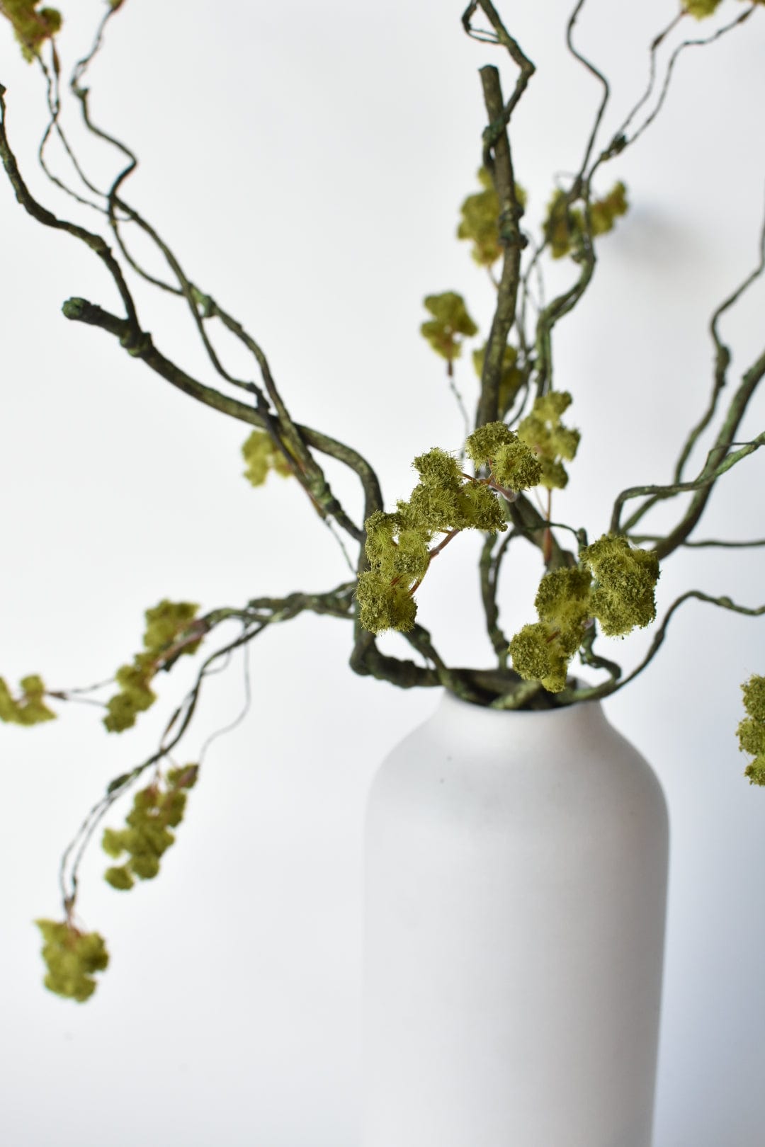 30" Faux Mini Fuzzy Blossom Branch