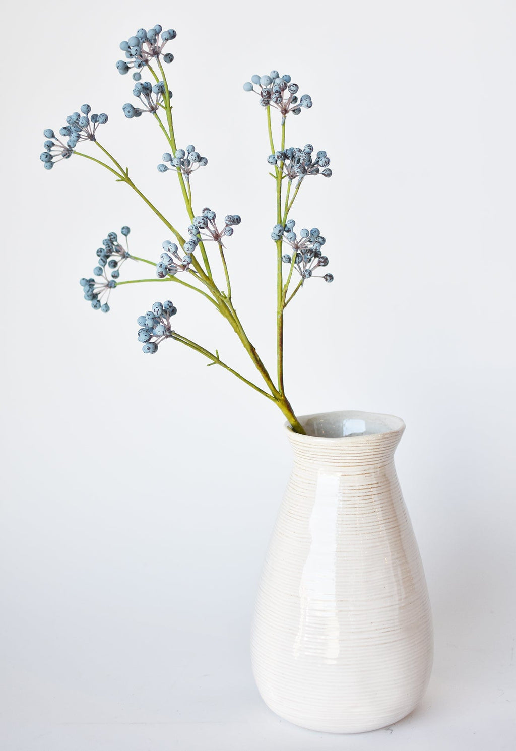 28.5" Faux Blue Berry Spray