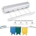 Retractable Laundry Hanger Wall Mounted Clothes Line Clothes Drying Rack Clothesline Laundry Rope