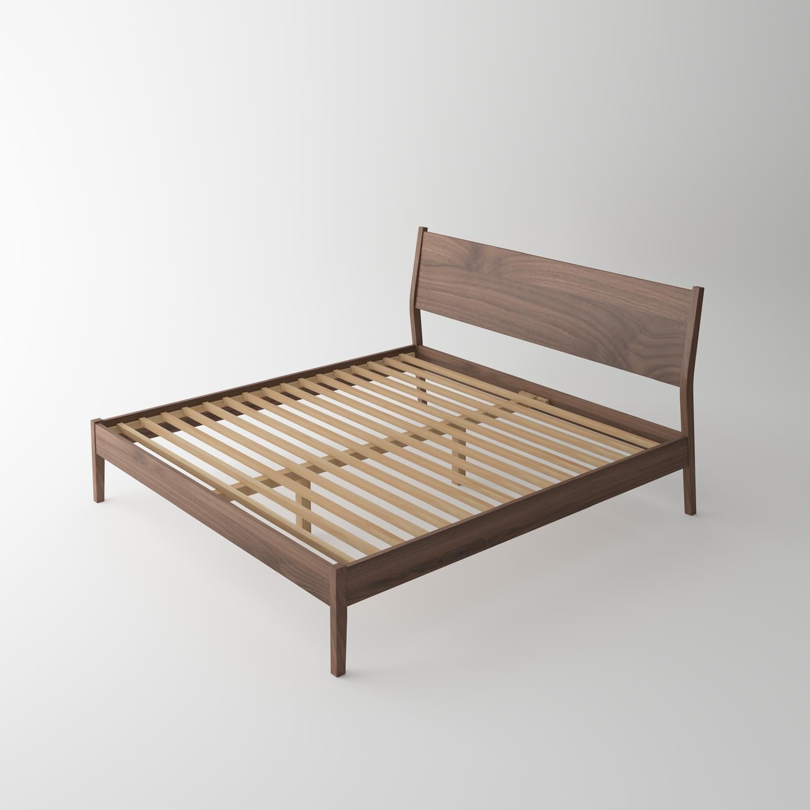 Isabella Mid Century Bedroom Set - Solid Black American Walnut