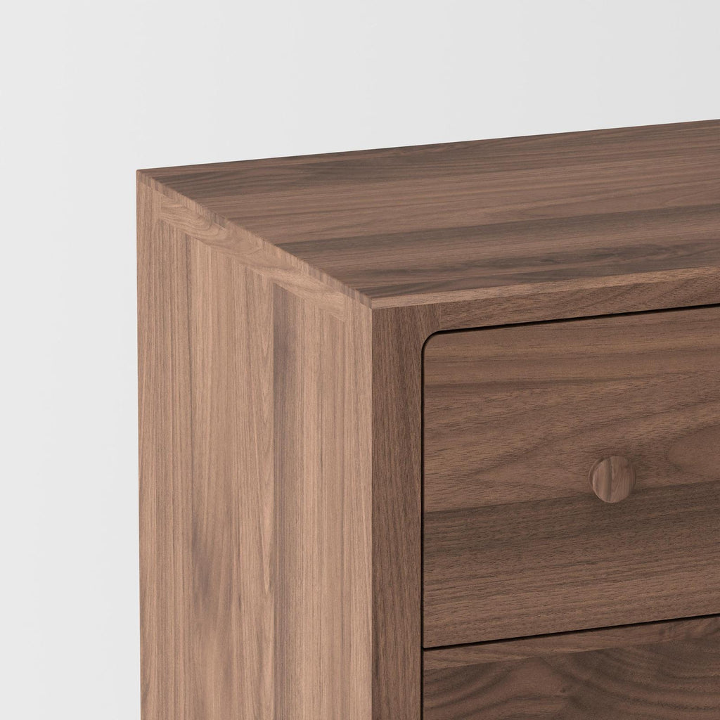 Isabella Mid Century Bedroom Set - Solid Black American Walnut