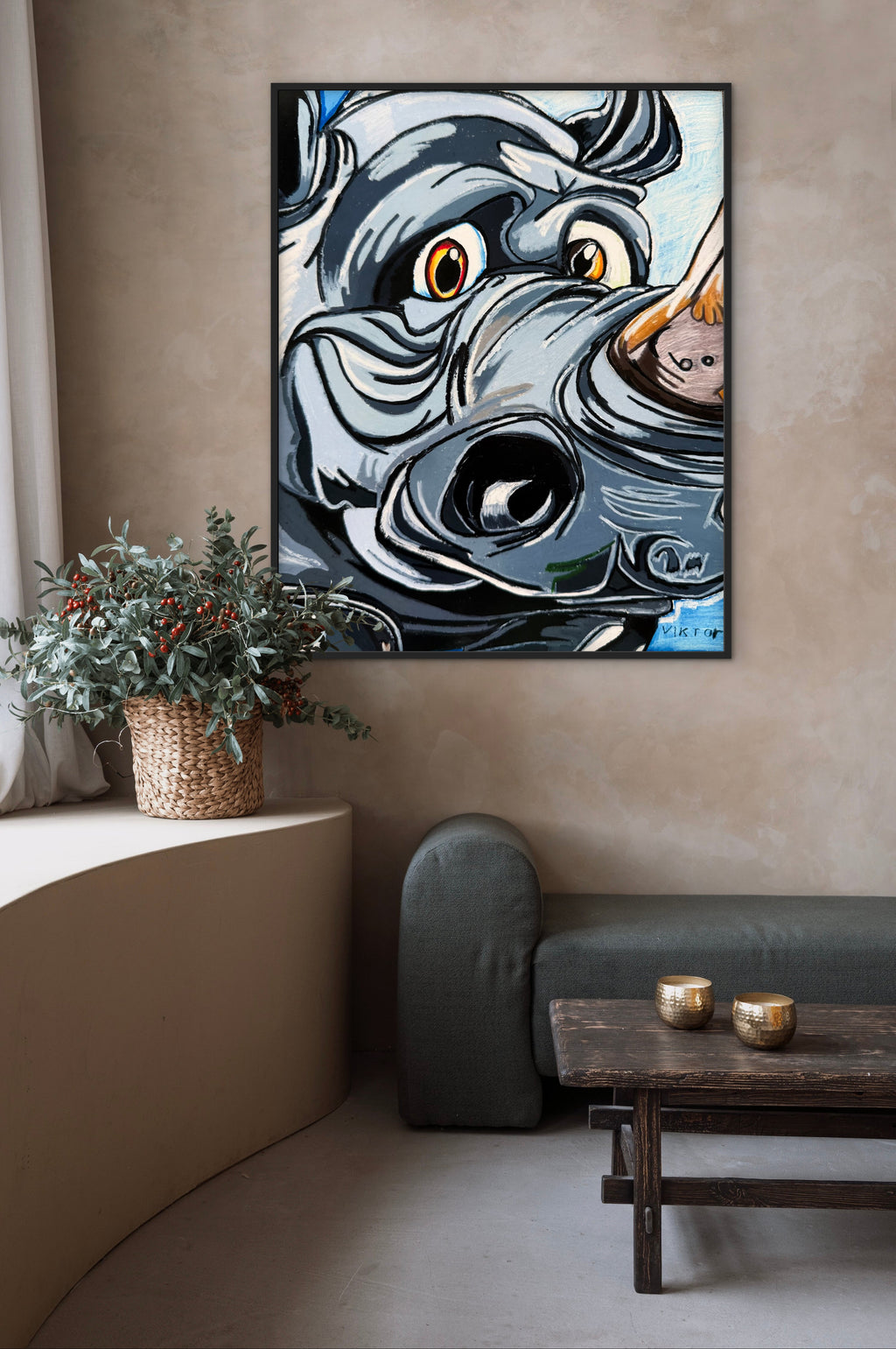 One Horned Wonder - Art Prints