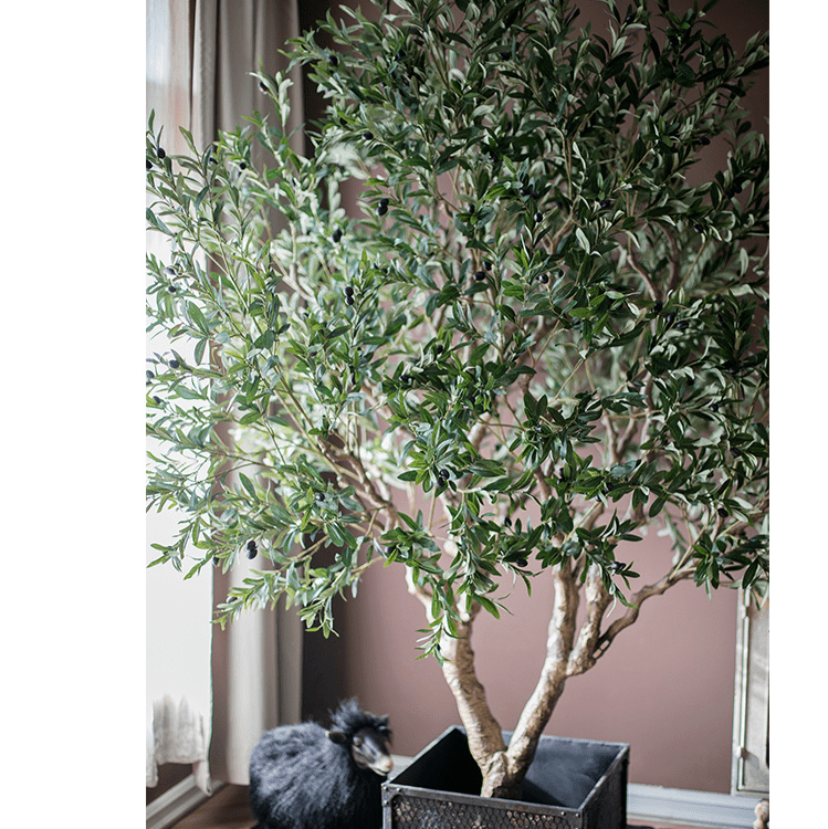 Large Artificial Olive Tree 90" Tall