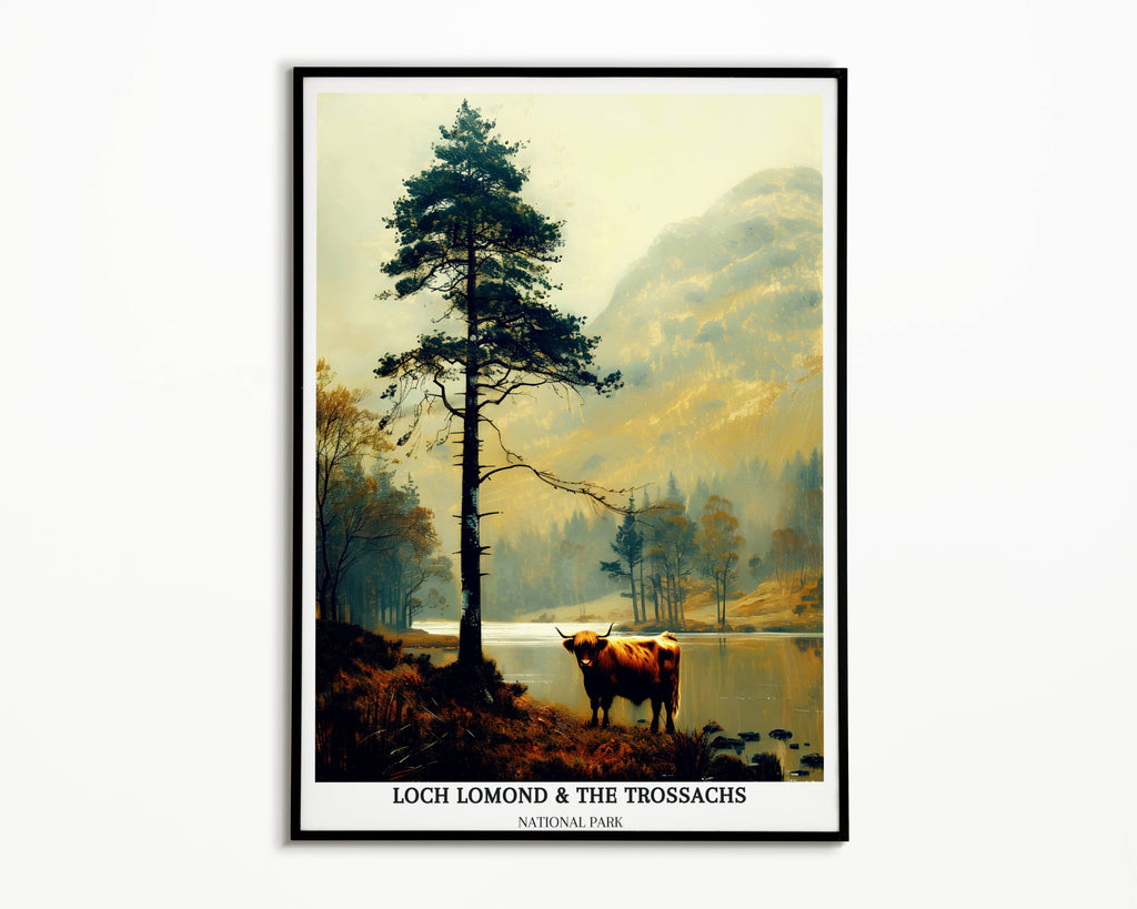 Loch Lomond & The Trossachs National Park Poster - Scottish Highlands -Cairngorms - Loch Ness