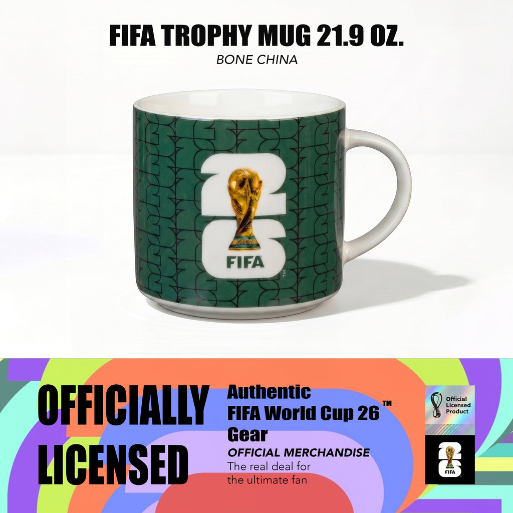 Atelier Sportif Official FIFA Trophy Mug 21.9 OZ./650 Ml Color Glaze New Bone China