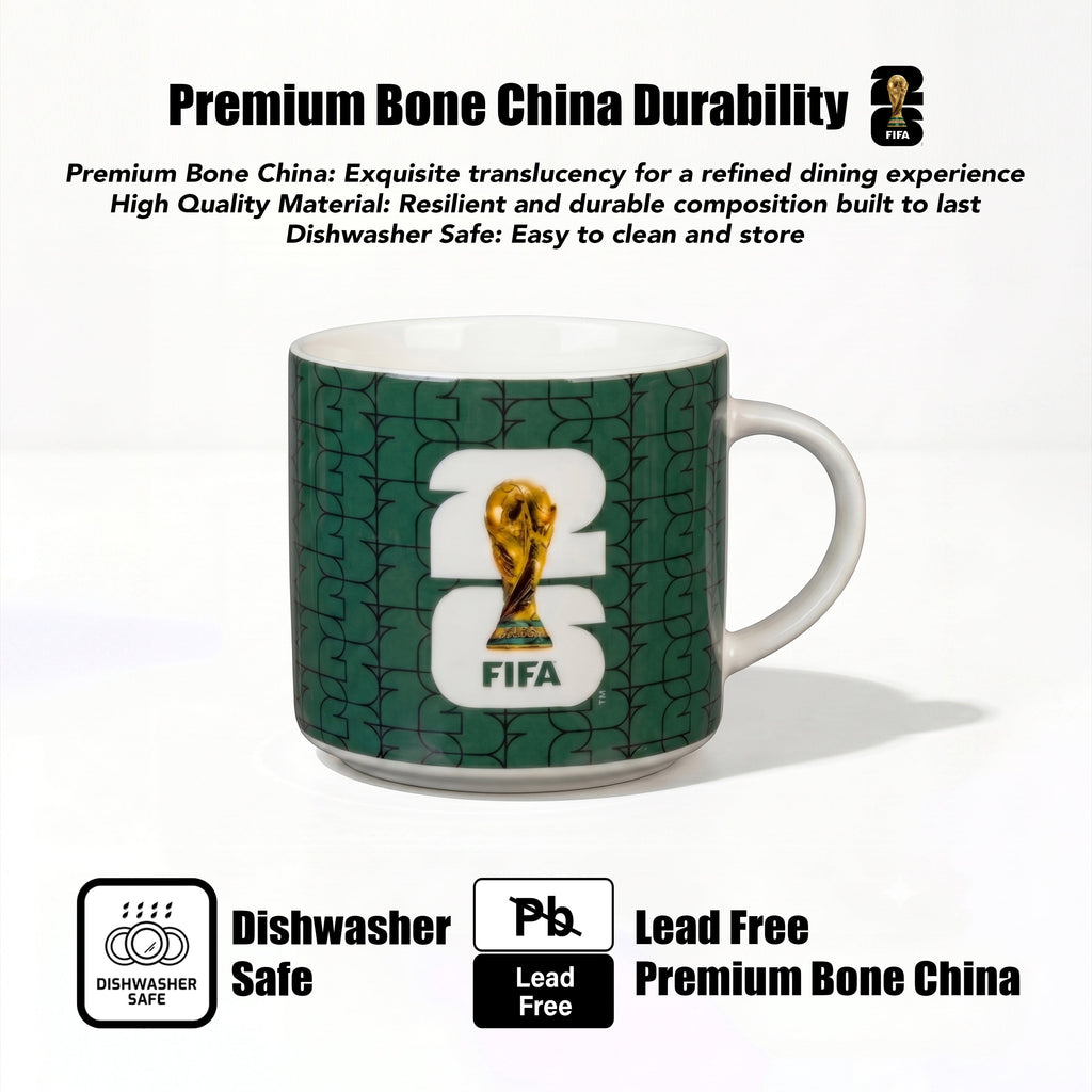 Atelier Sportif Official FIFA Trophy Mug 21.9 OZ./650 Ml Color Glaze New Bone China