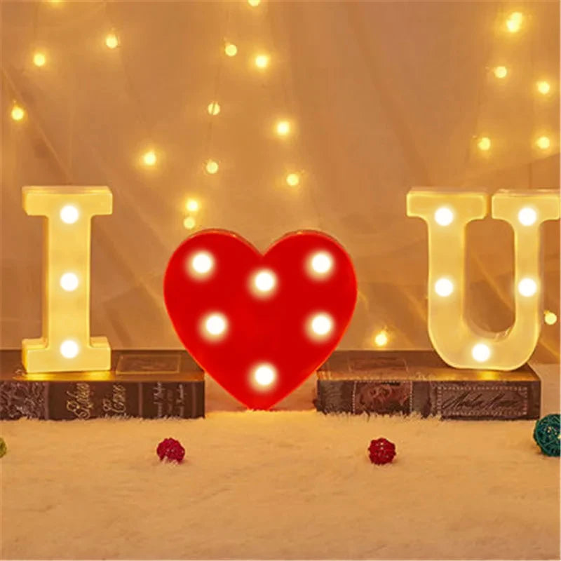 Number Letter Lamp