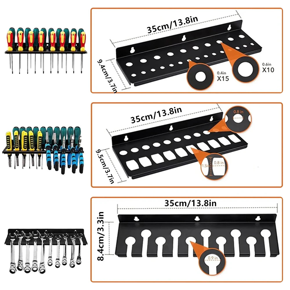 Wall Mount Hardware Tool Hanger