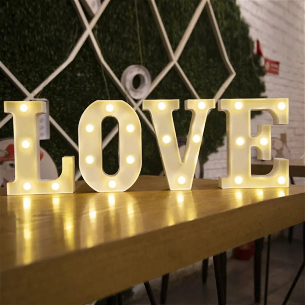 Number Letter Lamp
