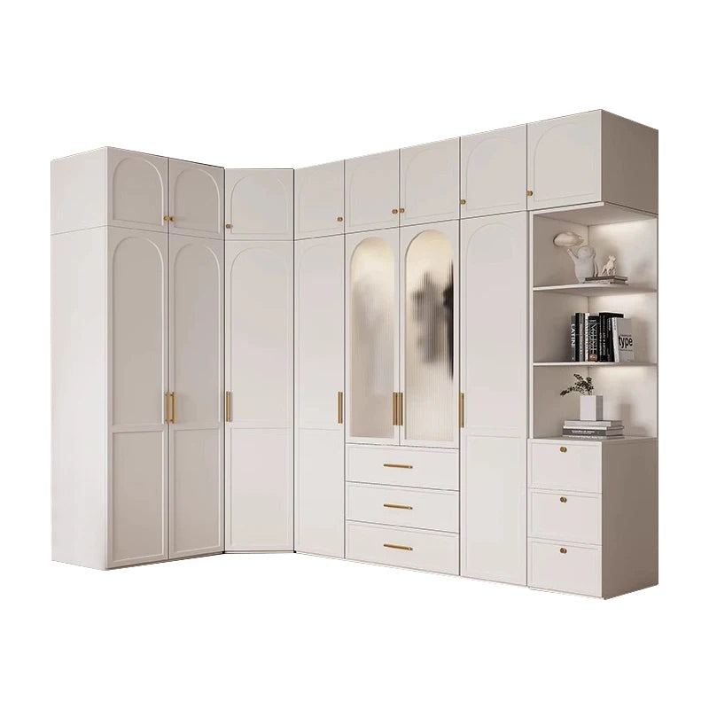 Durable bedroom cabinet set