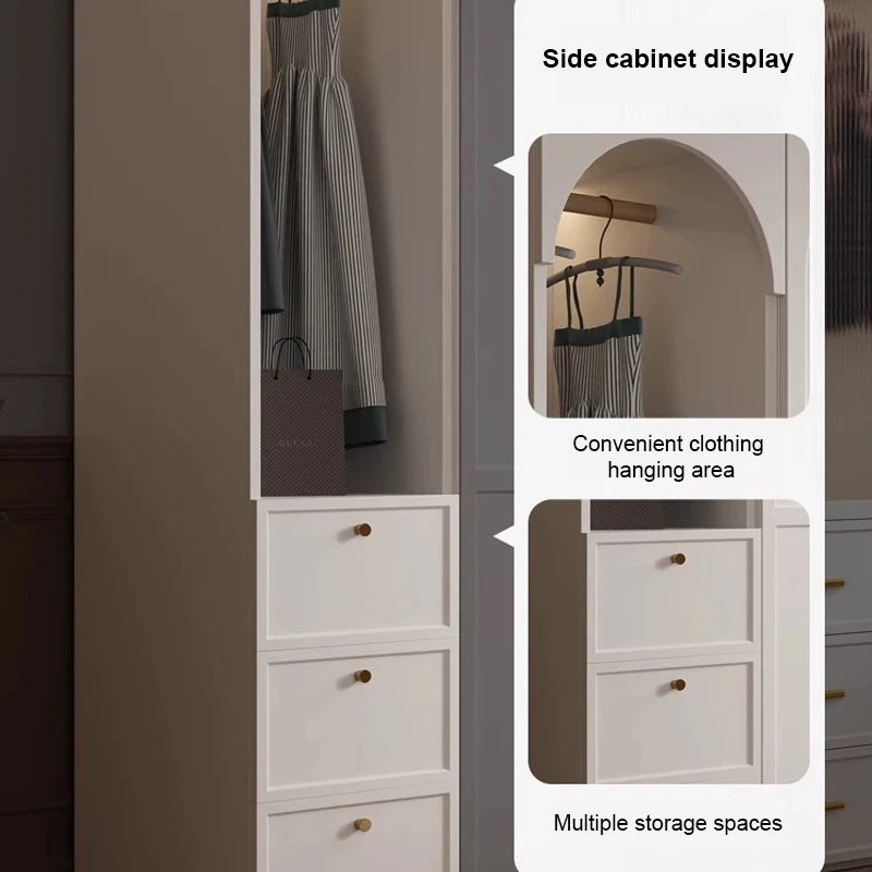 Durable bedroom cabinet set