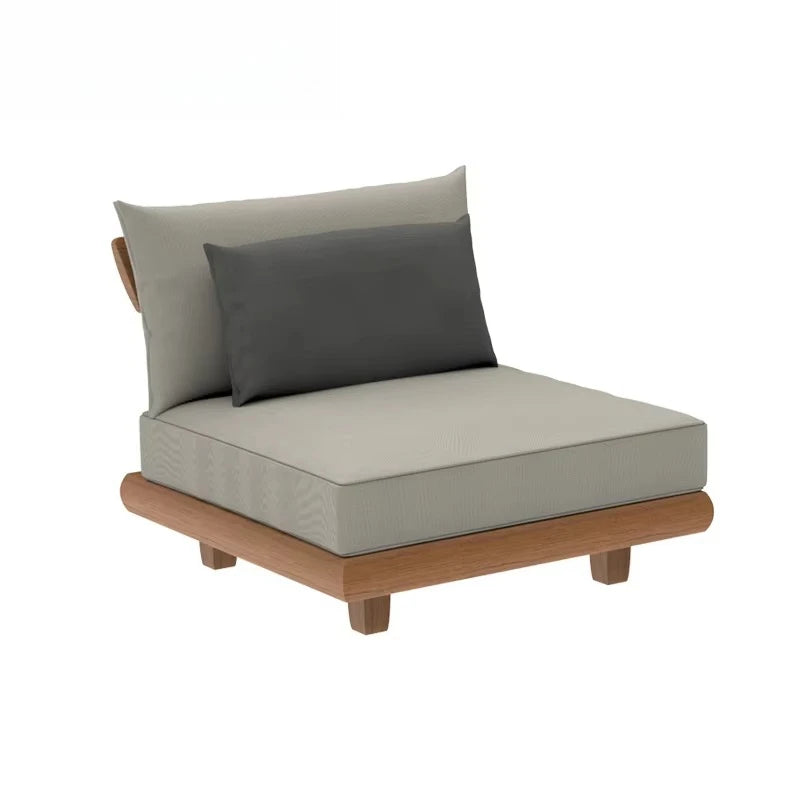 Stylish Outdoor Waterproof Teak Sofa Set