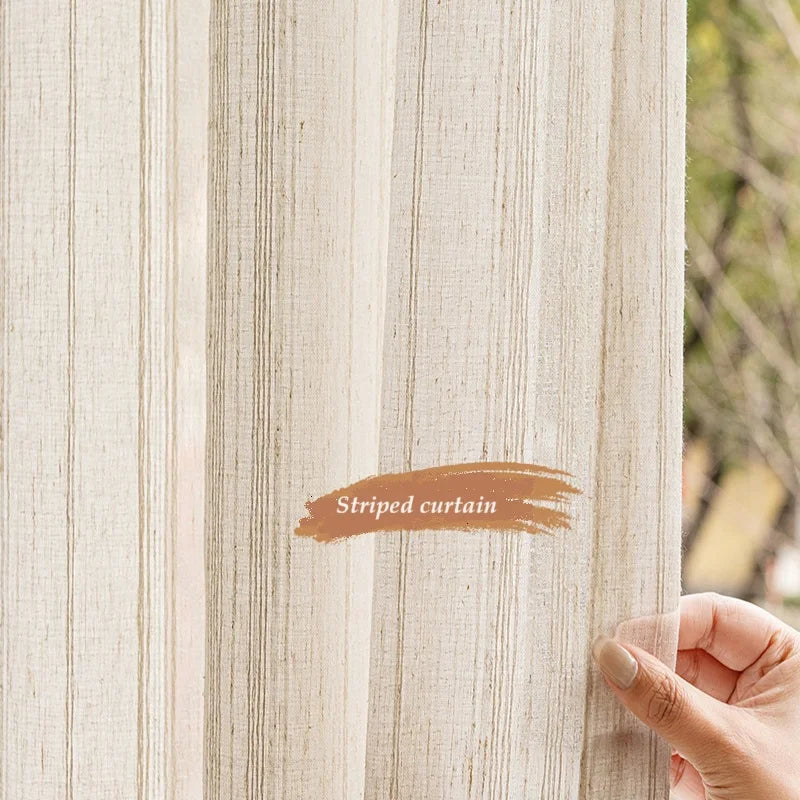 Japanese custom size Linear stripes curtains