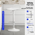 Adjustable Swivel Hydraulic Bar Stool Counter Stool Kitchen Bar Chair Backrest Padded Seat Commercial Home Island Pair Chaise