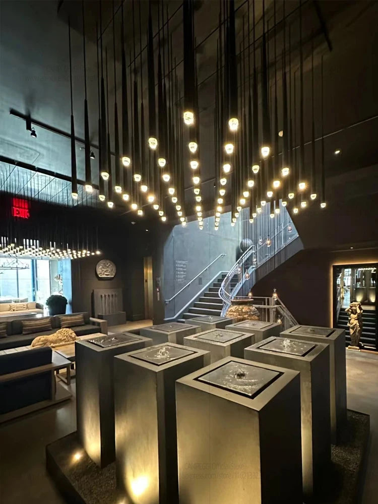 Modern LED Living Room Long Pendent