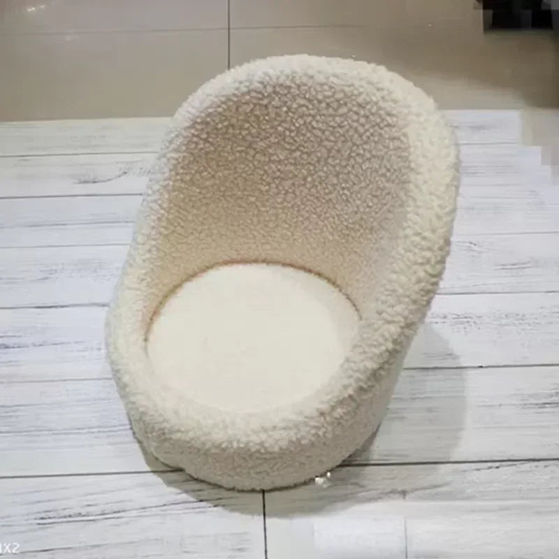 Plush Upholstered Posing Seat Prop