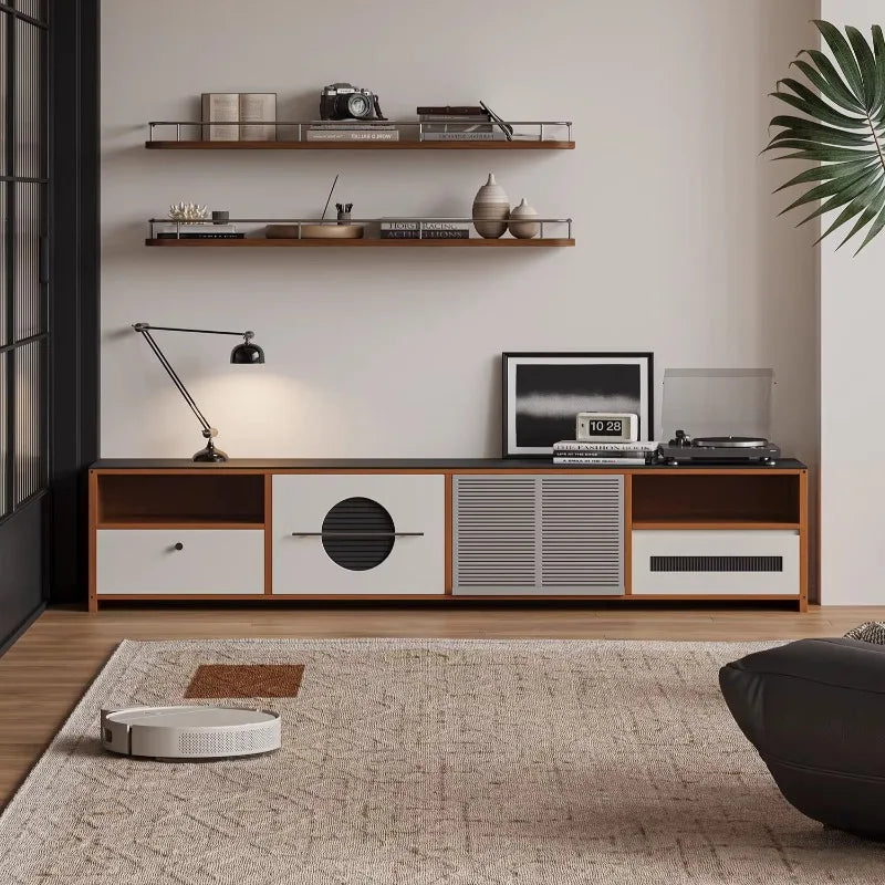 Floor Design Tv Cabinet Entertainment Nordic Shelf