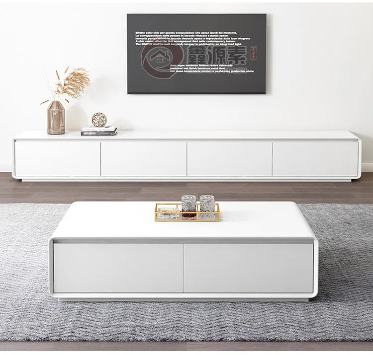 Modern White Living Room Furniture Set