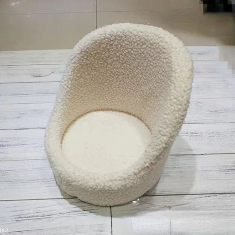 Plush Upholstered Posing Seat Prop