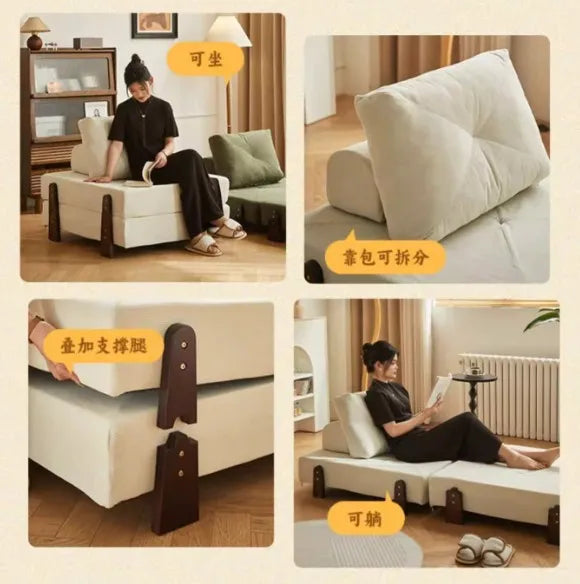 simple tofu block sofa