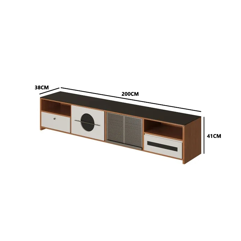 Floor Design Tv Cabinet Entertainment Nordic Shelf