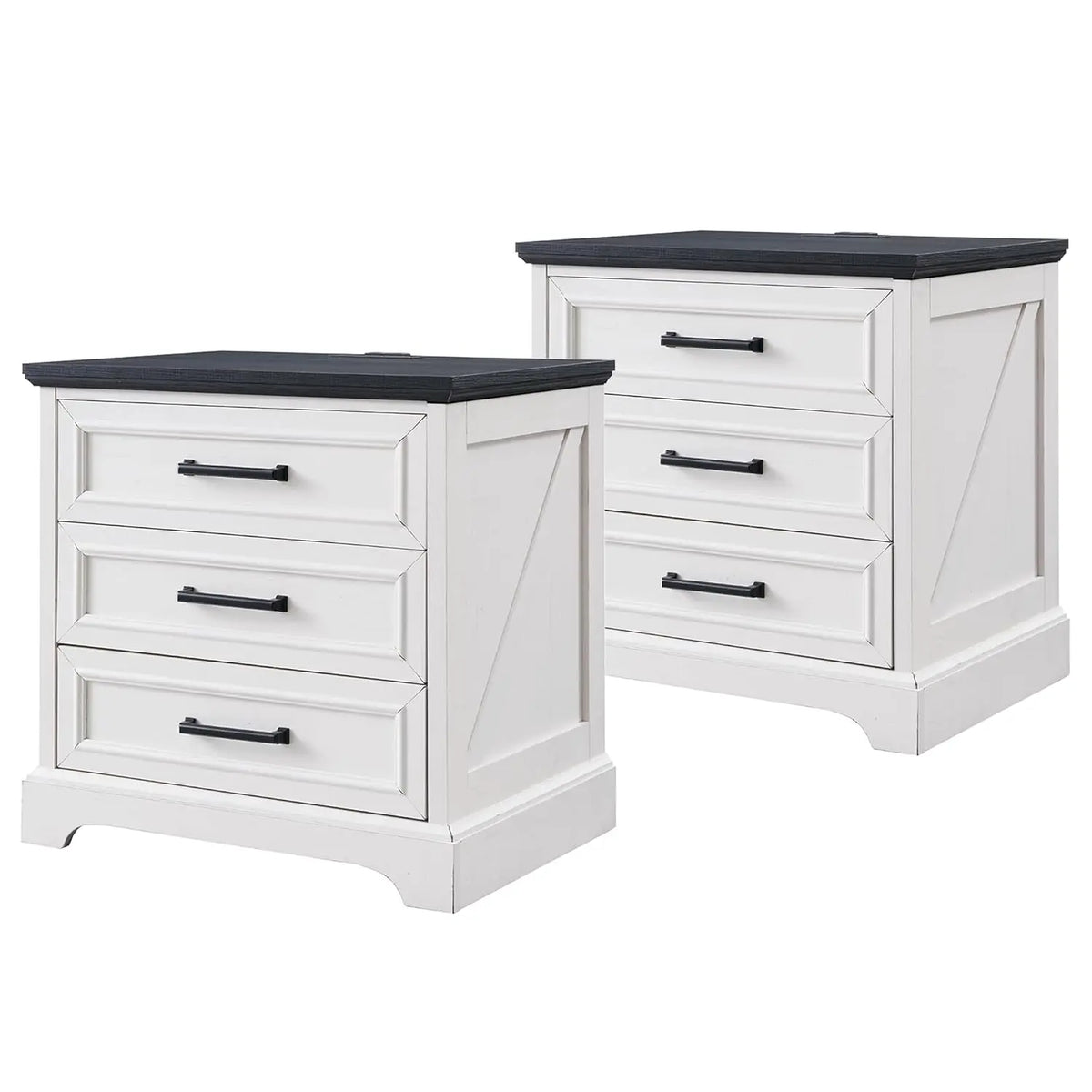 Farmhouse Nightstands Set