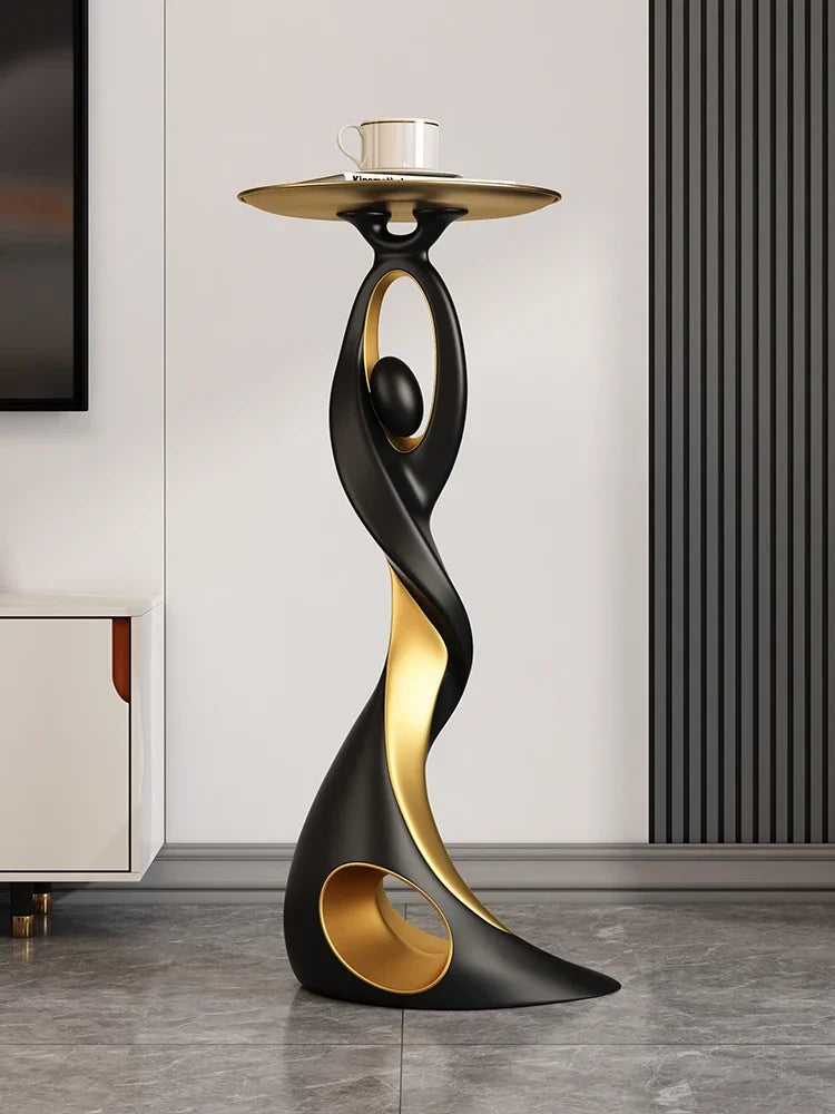 Abstract Sofa Side Table