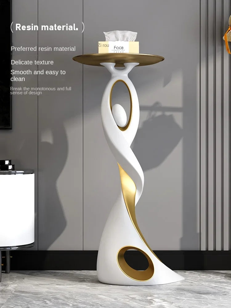 Abstract Sofa Side Table