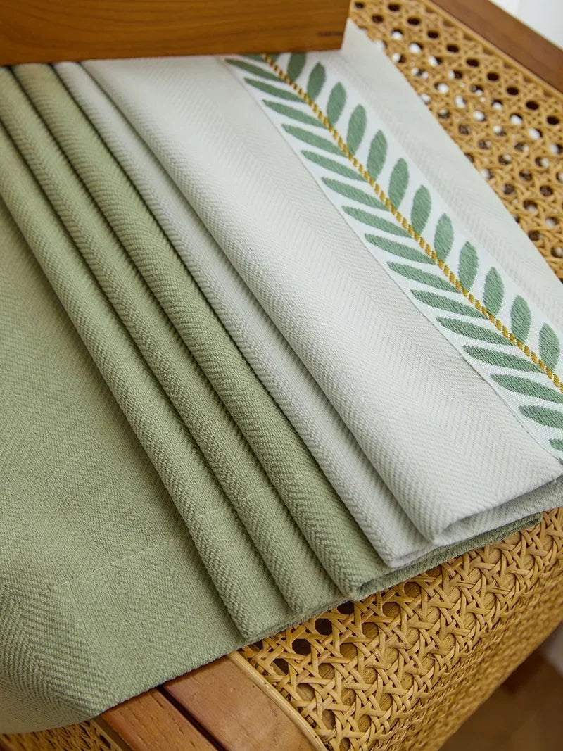 Japanese Minimalism Luxury Chenille Curtians