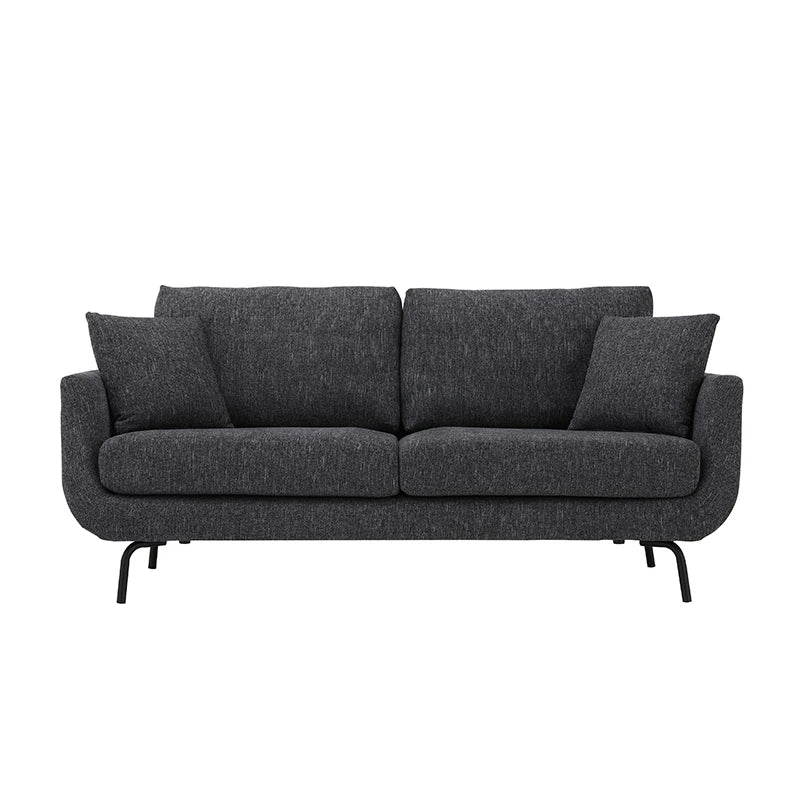 White Living Room 2 Seater Modern Nordic Scandinavian Upholstery
