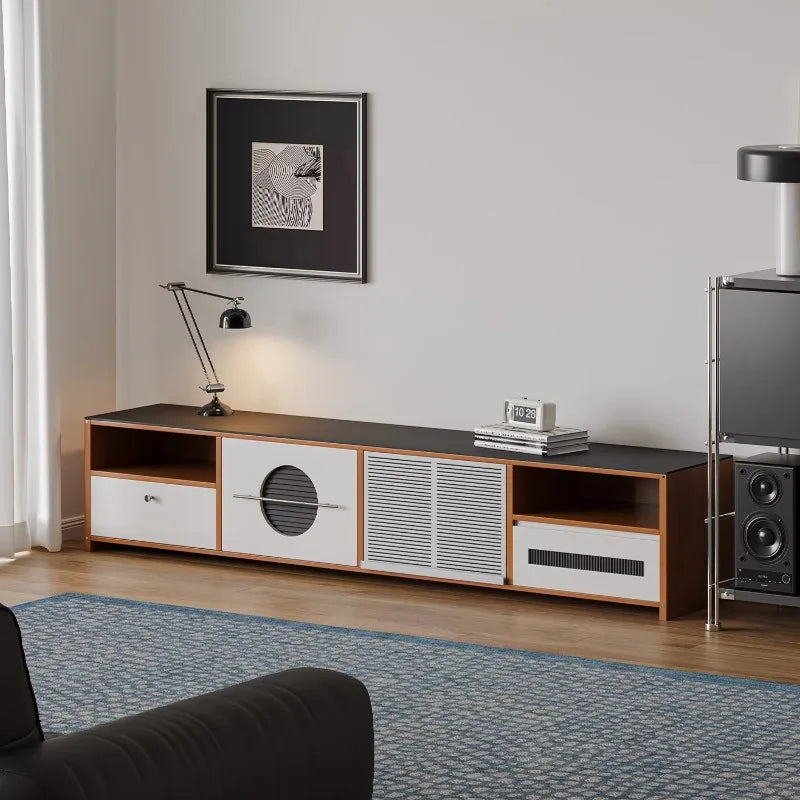 Floor Design Tv Cabinet Entertainment Nordic Shelf